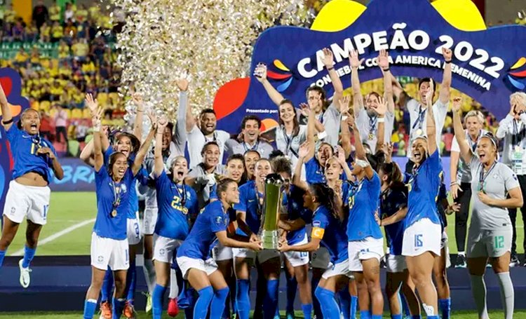 Brasil derrota Colômbia e conquista o octa da Copa América Feminina.