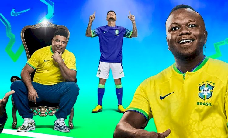 Nike lança campanha da nova camisa da seleção brasileira com Djonga, Hariel e Paulo André.