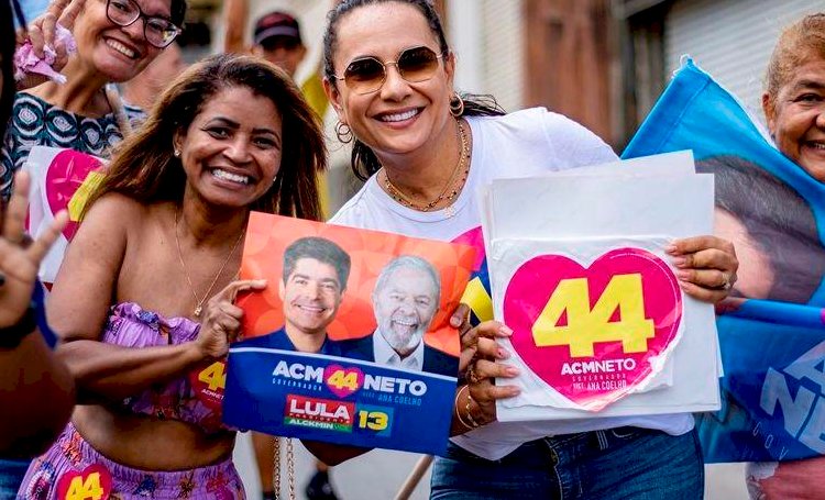 Primeira-dama de Candeias declara voto “LulaNeto” e denuncia “truculência” do PT baiano