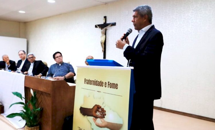Jerônimo Rodrigues firma parceria com a Igreja Católica para o combate à fome na Bahia